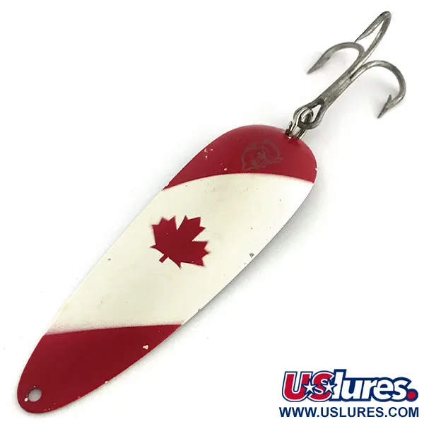 Vintage  Eppinger Dardevle , 1oz Red / White / Nickel fishing spoon #9102