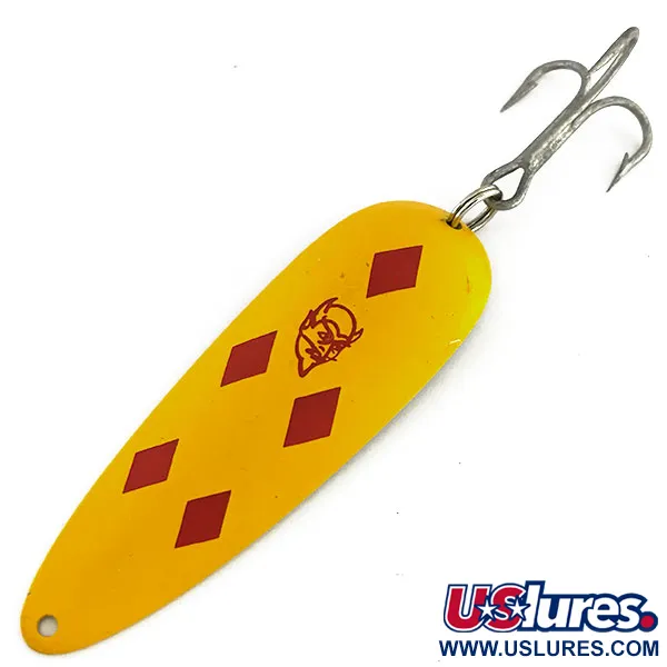 Vintage  Eppinger Dardevle, 1oz Five of Diamonds fishing spoon #9103