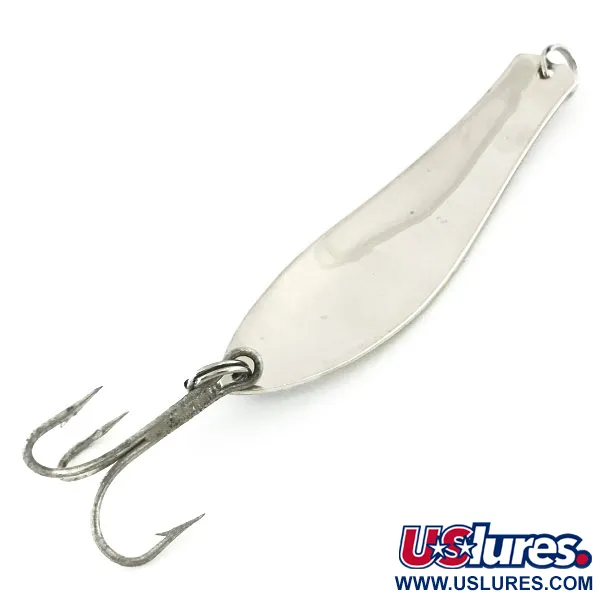 Vintage  Prescott Spinner Little Doctor 275, 3/4oz Nickel / Blue fishing spoon #9106