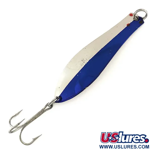 Vintage  Prescott Spinner Little Doctor 275, 3/4oz Nickel / Blue fishing spoon #9106