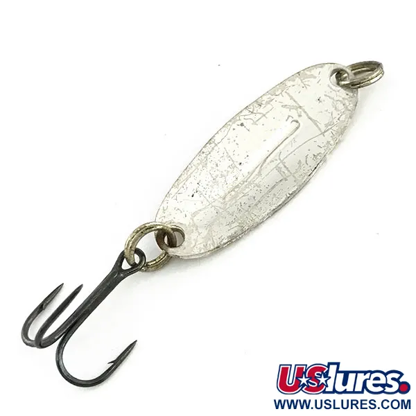 Vintage   Williams Wabler W30, 1/8oz Silver / Red fishing spoon #9117