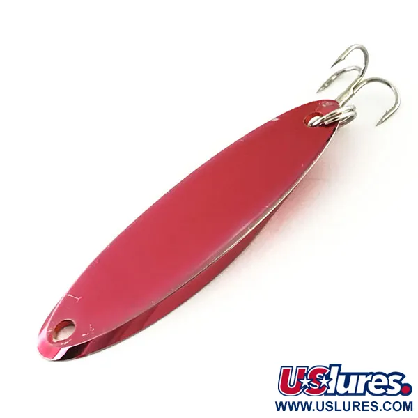Vintage  Acme Kastmaster , 1/2oz Red Metallic fishing spoon #9133