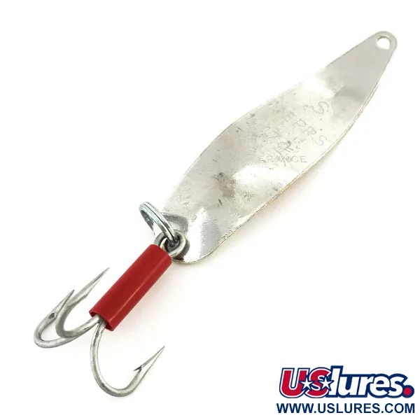 Vintage   Mepps Syclops 2, 3/5oz Silver / Red fishing spoon #9135
