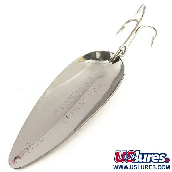 Vintage  Eppinger Dardevle Dardevlet , 3/4oz Nickel fishing spoon #9141