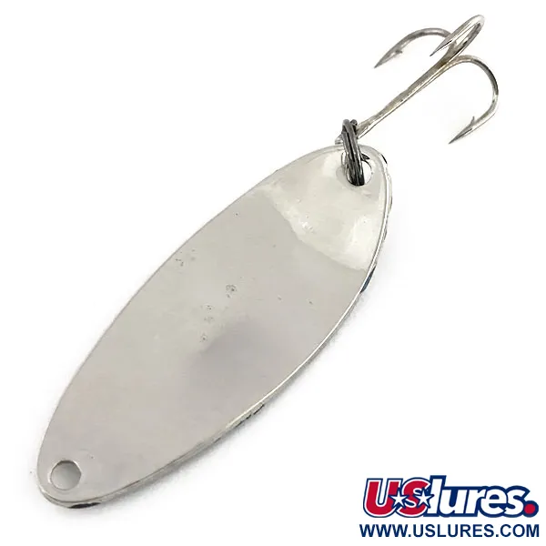 Vintage   Acme Little Cleo, 1/3oz Nickel / Blue fishing spoon #9177