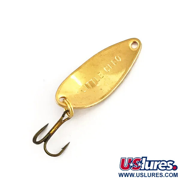 Vintage   Acme Little Cleo, 1/8oz Red / Gold fishing spoon #9179