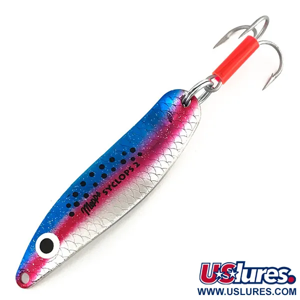Vintage   Mepps Syclops 2, 3/5oz Rainbow Trout fishing spoon #9187