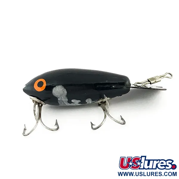 Vintage   Bomber 200 series, 1/3oz Black fishing lure #9189