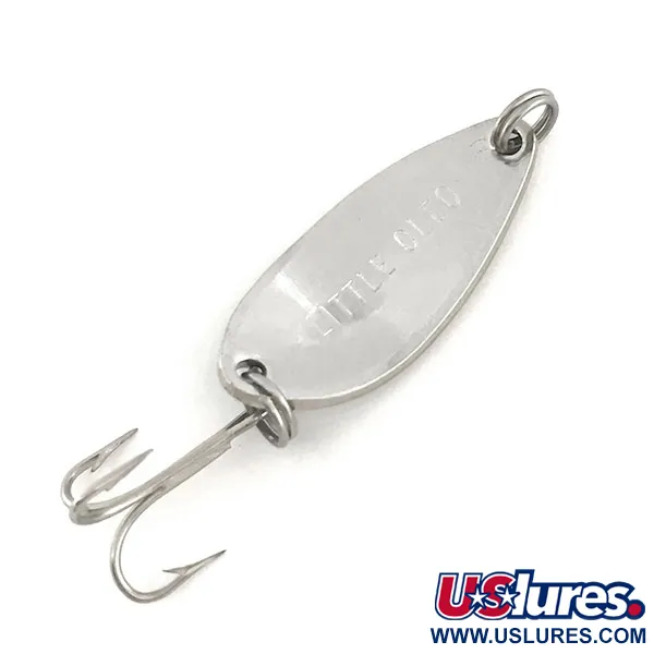 Vintage  Seneca Little Cleo, 3/16oz Nickel / Green fishing spoon #9192