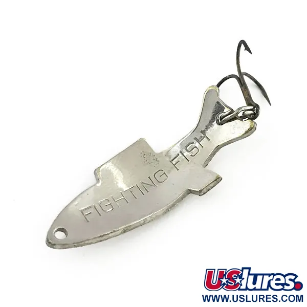 Vintage   Thomas Fighting fish, 1/4oz Nickel fishing spoon #9214