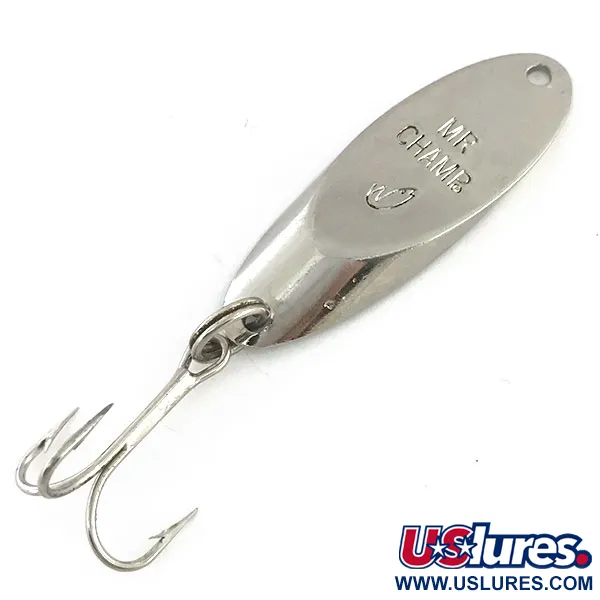 Vintage  Weber Mr Champ, 1/2oz Nickel fishing spoon #9215