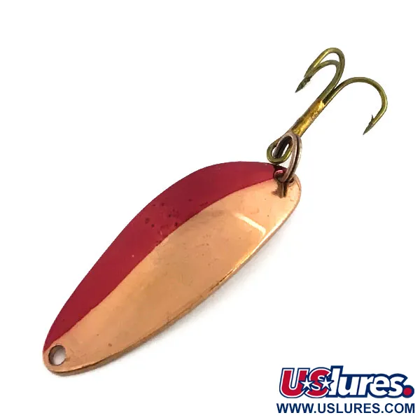 Vintage  Seneca Little Cleo (Hula Girl), 1/3oz Copper / Red fishing spoon #9220