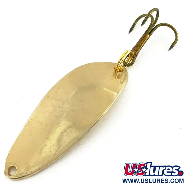 Vintage  Seneca Little Cleo (Hula Girl), 1/3oz Gold fishing spoon #9222