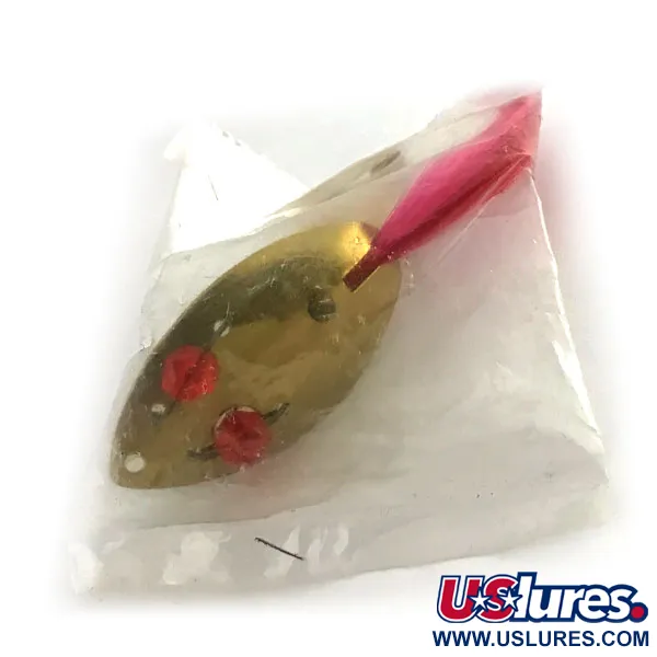   Weedless Herter's, 3/16oz Gold / Red fishing spoon #9232