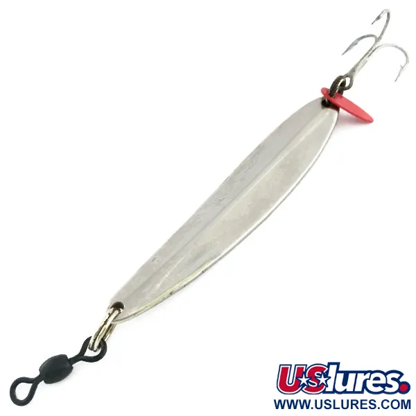 Vintage   Bay de Noc Swedish pimple, 1oz Nickel fishing spoon #9284