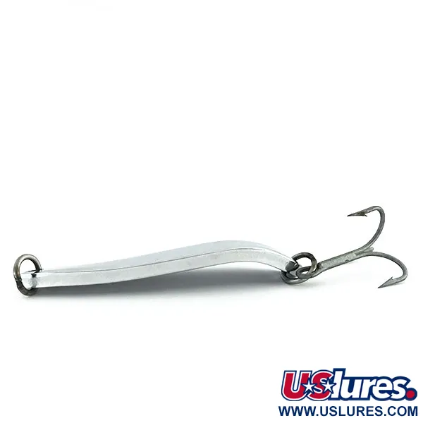 Vintage  Luhr Jensen Krocodile Die #5, 2 1/4oz Nickel fishing spoon #9291