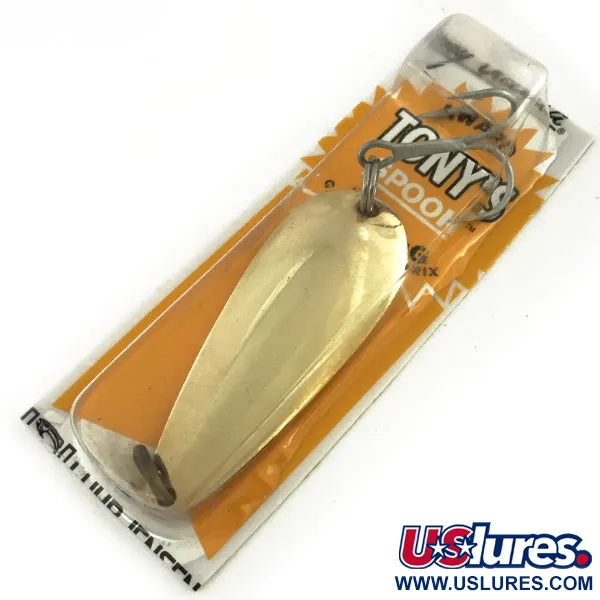  Tony Accetta Tony's Spoon, 2/5oz Gold fishing spoon #9305