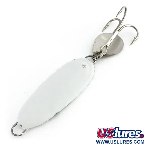 Vintage   Bomber Slab Spoon, 1oz White fishing spoon #9314