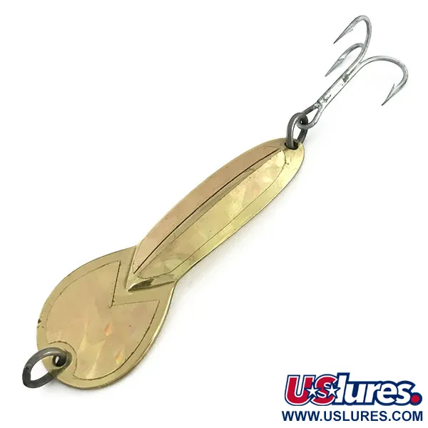 Vintage  Glen Evans Loco 3, 3/5oz Gold fishing spoon #9300