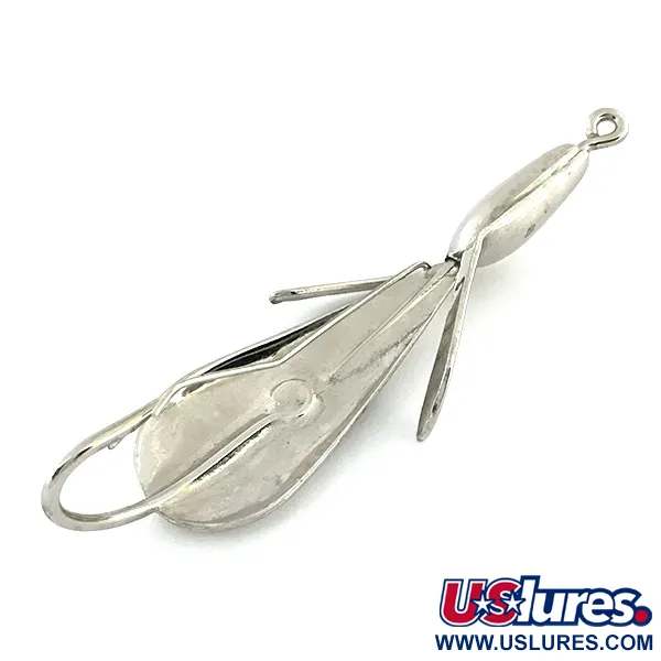 Vintage  Johnnie O'Neil Weedless Weed Wing Jonny ONeils 1, 1/4oz Nickel fishing spoon #9326