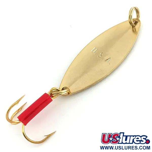 Vintage   Mepps Spoon 1, 1/4oz Gold / Red fishing spoon #9331