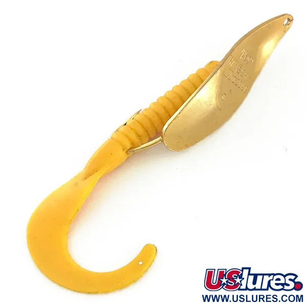 Vintage   Mepps Timber Doodle 0, 1/4oz Gold fishing spoon #9359