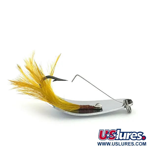 Vintage   Rex Spoon Weezel bait , 2/5oz Nickel fishing spoon #9360