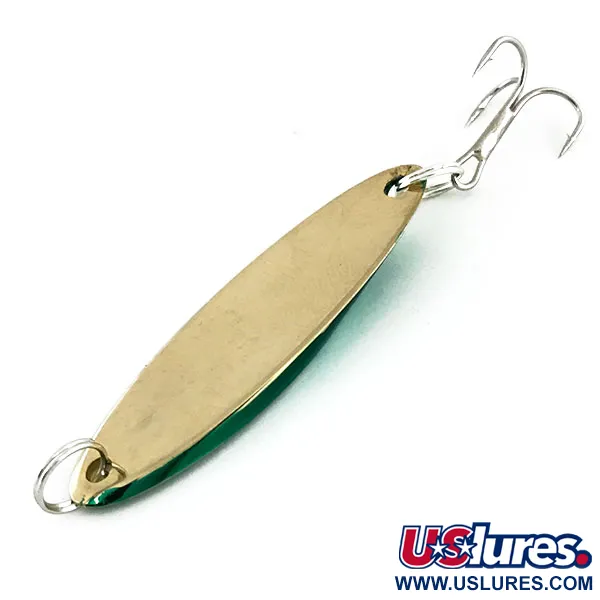 Vintage  Acme Kastmaster , 3/8oz Gold / Green fishing spoon #9369