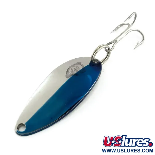 Vintage  Eppinger Dardevle Devle Dog 5200, 1/4oz Nickel / Blue fishing spoon #9387