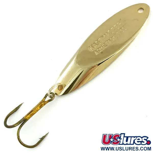 Vintage  Acme Kastmaster , 3/4oz Gold fishing spoon #9402