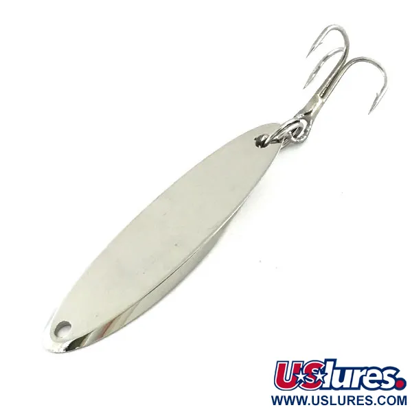 Vintage  Acme Kastmaster , 3/8oz Nickel / Rainbow Hologram fishing spoon #9449