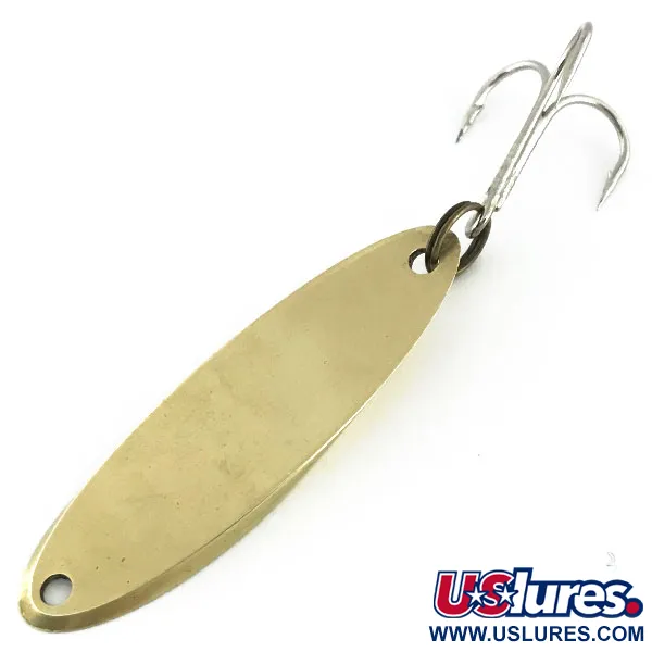 Vintage  Acme Kastmaster , 3/8oz Matte Brass fishing spoon #9454