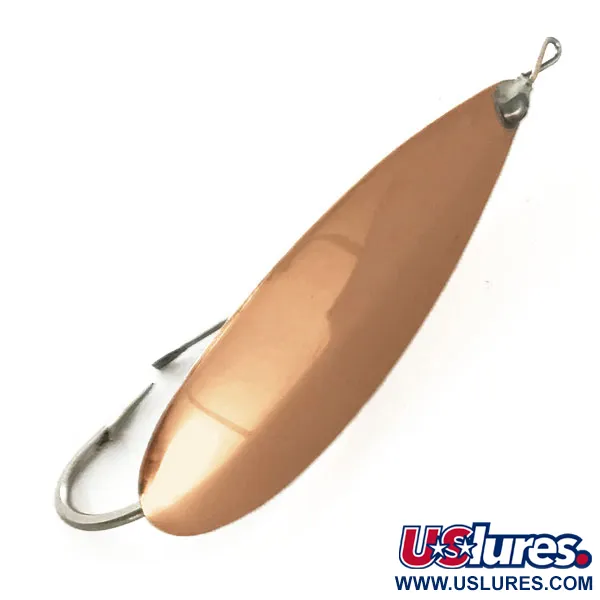 Vintage   Weedless Johnson Silver Minnow, 1oz Copper / Silver fishing spoon #9464