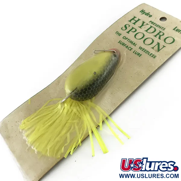  Hydro Lures Weedless Hydro Spoon, 1/2oz Yellow / Black / Red fishing lure #9469