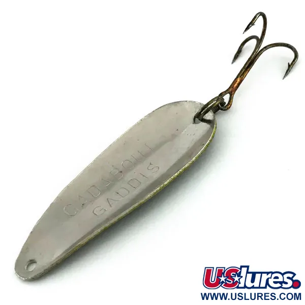 Vintage  Other Gadabout Gaddis , 1/3oz Frog / Nickel fishing spoon #9482