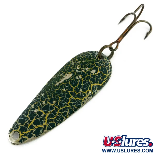 Vintage  Other Gadabout Gaddis , 1/3oz Frog / Nickel fishing spoon #9482