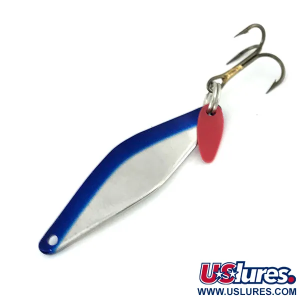 Vintage  Bay de Noc Do-Jigger, 3/16oz Nickel / Blue fishing spoon #9491