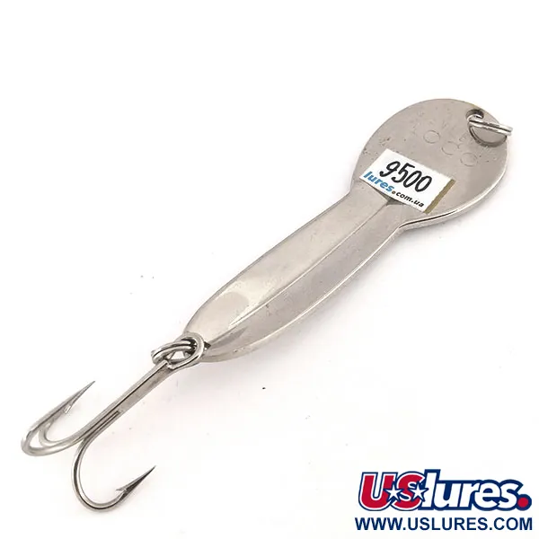 Vintage   Glen Evans Loco 3, 3/5oz Nickel / Hologram fishing spoon #9500