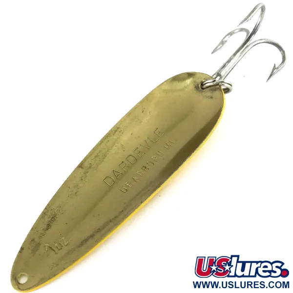 Vintage  Eppinger Dardevle, 1oz Five of Diamonds fishing spoon #9501