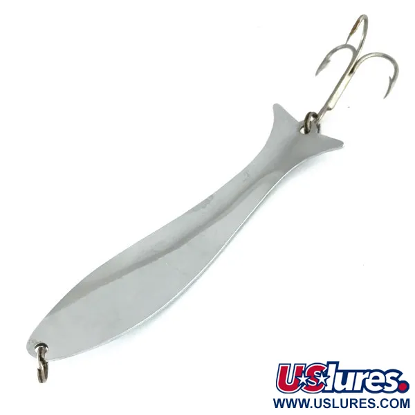 Vintage   Williams Mooselook wobbler, 1/4oz Nickel fishing spoon #9508