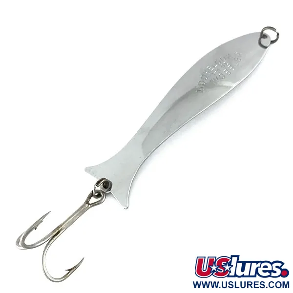 Vintage   Williams Mooselook wobbler, 1/4oz Nickel fishing spoon #9508