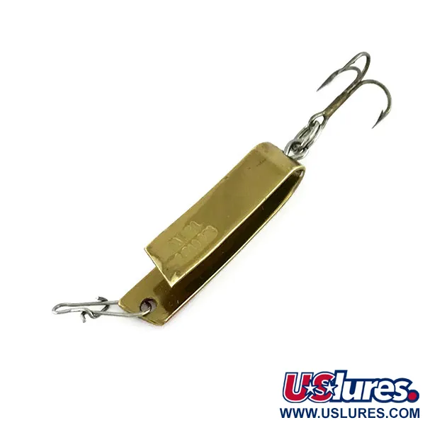 Vintage  South Bend Super-Duper 501, 3/32oz Gold / Red fishing spoon #9537