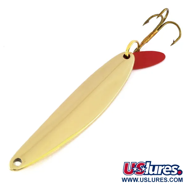 Vintage   Bay de Noc Swedish pimple, 1/2oz Gold fishing spoon #9567