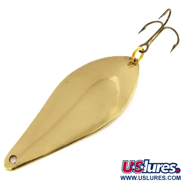 Vintage  Lanes Tackle & Bait Lane's Flasher, 1/2oz Gold fishing spoon #9601