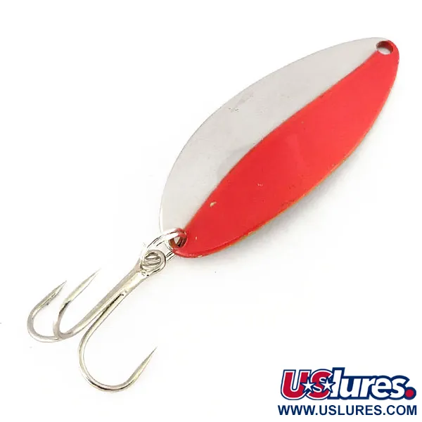 Vintage  Seneca Little Cleo (Hula Girl), 1/2oz Nickel / Red fishing spoon #14438