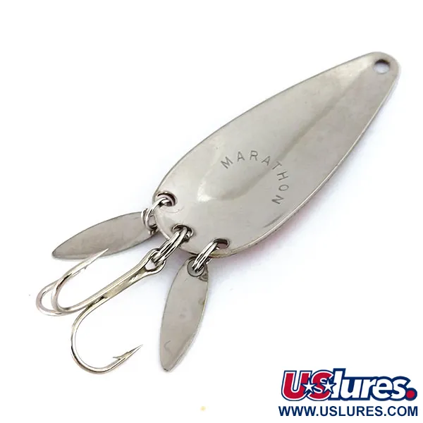 Vintage   Marathon (with sonic blades), 2/5oz Red / Nickel fishing spoon #9646