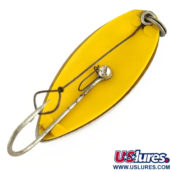 Vintage   South Bend Sun Spot, 1/2oz Nickel / Yellow fishing spoon #9652