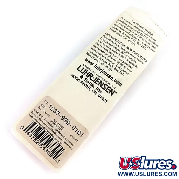  Luhr Jensen Little Jewel, 1/2oz Hammered Nickel fishing spoon #9673