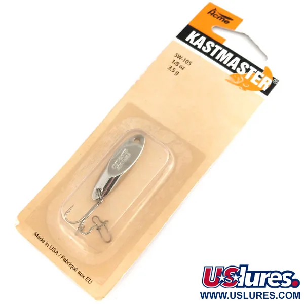  Acme Kastmaster , 1/8oz Nickel fishing spoon #9689
