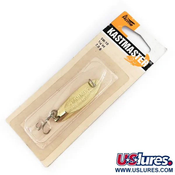  Acme Kastmaster, 1/4oz Gold fishing spoon #9693